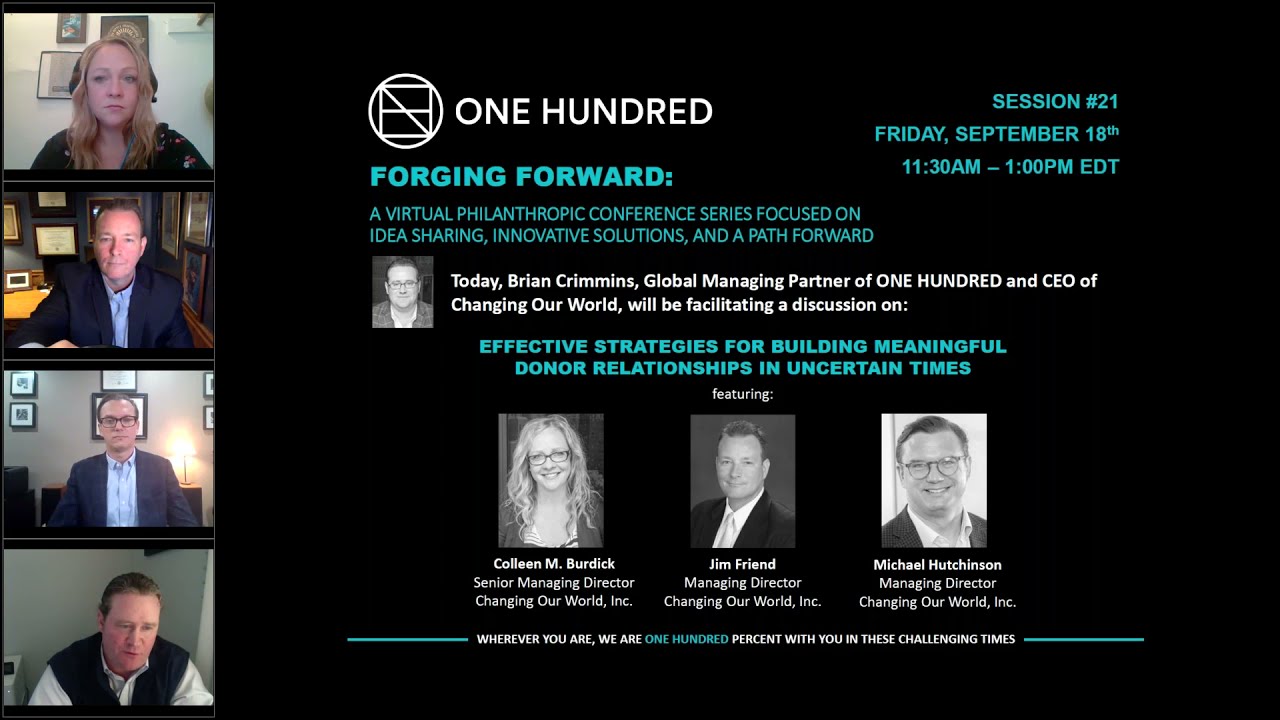 Strategies for Building Meaningful Donor Relationships: FORGING FORWARD Session 21