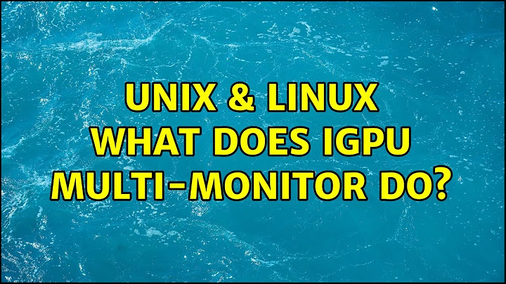 IGPU multi monitor on or off