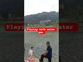 Children Playing with water Gun at river #china #play #watergun #shorts