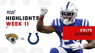 Colts Rack Up 3 Turnovers vs. Jaguars | NFL 2019 Highlights