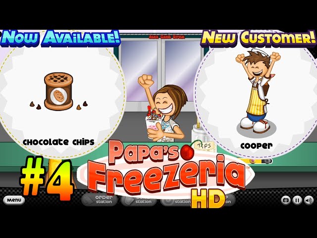 Papa's Freezeria HD Day 88 New Customer Skyler Hallway Hunt Mini