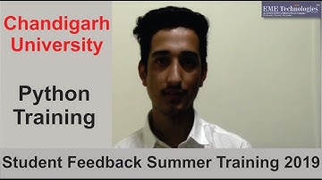 Python Training in Mohali | Chandigarh University | Student Feedback | Vikas Verma