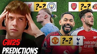 Premier League Predictions Gameweek 25