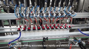 Shampoo Filling Machine | 300ml bottle liquid servo motor piston filling machine