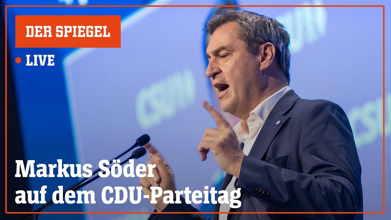 CDU-Parteitag: Söder beschwört den konservativen Zeitgeist | BR24