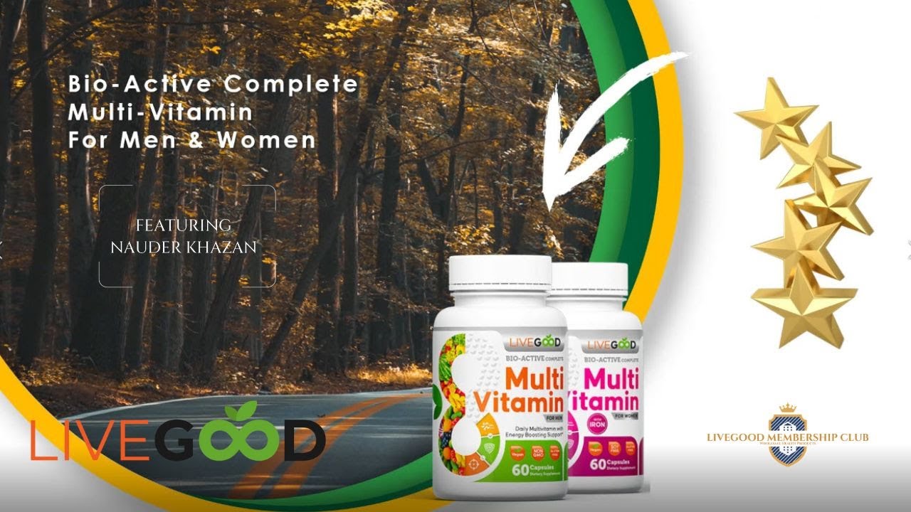 LiveGood Multi Vitamin For men and Women - Featuring Nauder Khazan