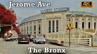 Driving Jerome Ave, Bronx, New York 4K