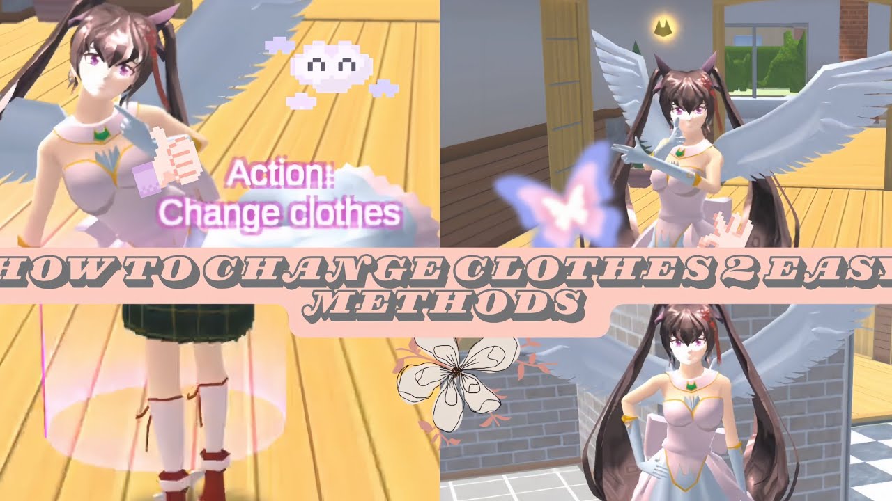 How to Change Clothes👗 in Sakura School Simulator | 2 Easy Methods