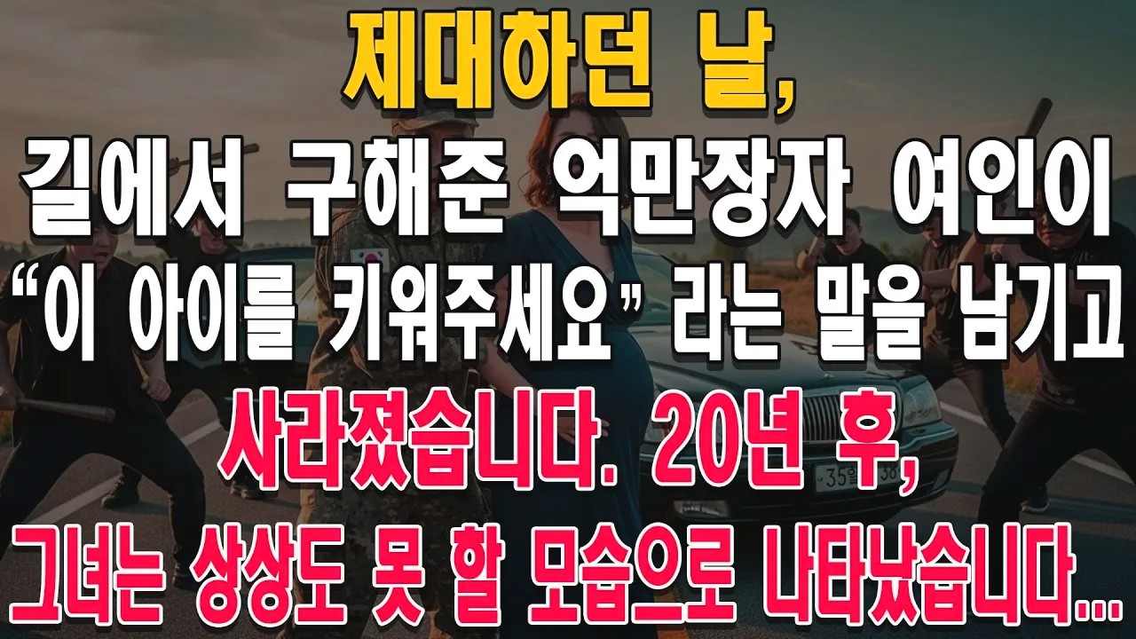 제대하던 날, 길에서 구해준 억만장자 여인이 