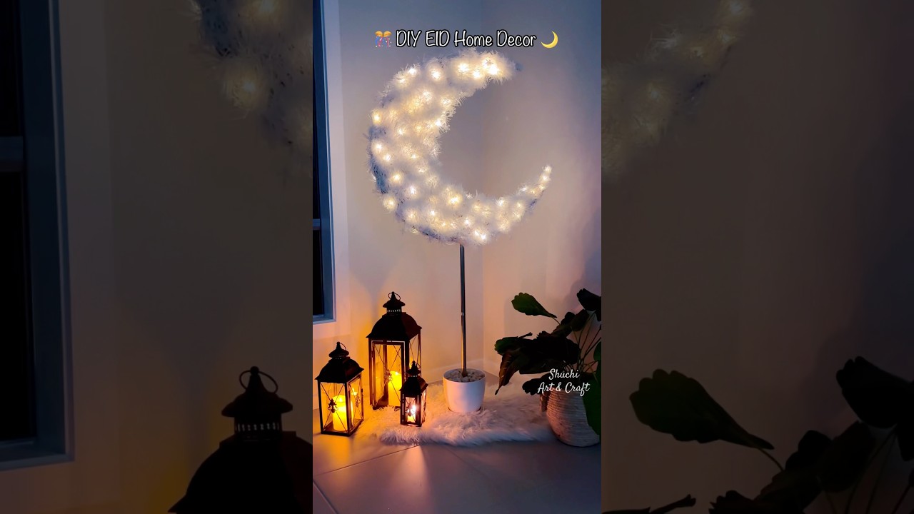 DIY Crescent Moon || Eid Special Home Decor 