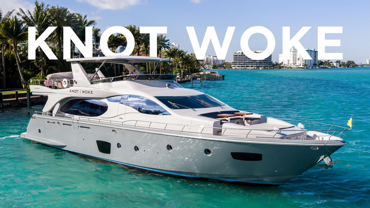 ⁣85' Azimut 2009 Yacht Walkthrough [KNOT WOKE]