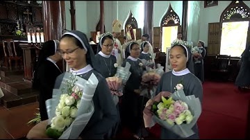 Thánh lễ khấn dòng, các nữ tu Dòng Nữ Tỳ Chúa Giêsu Tình Thương năm 2021