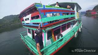 Ferries in Sumatra.