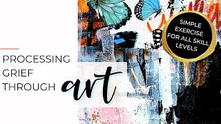 A simple creative exercise to help process grief and trauma #arttutorial #selfcare #abstractpainting