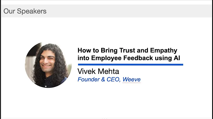 AnalyzeHR: Vivek Mehta - How to Bring Trust and Em...