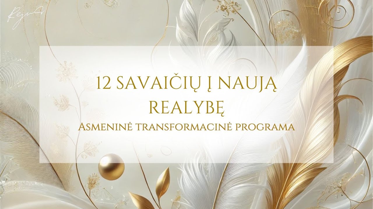 12 savaičių į naują realybę