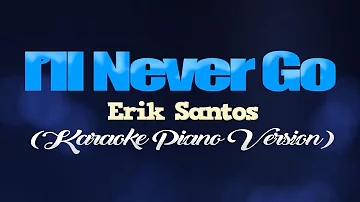 I'LL NEVER GO - Erik Santos (KARAOKE PIANO VERSION)