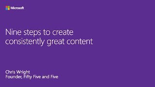 Nine steps to create consistently great content