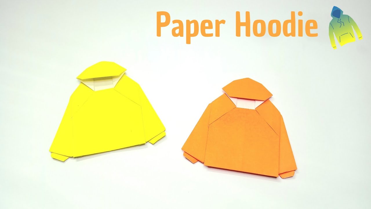 Paper Hoodie | Cara Membuat Hoodie Dari Kertas Origami