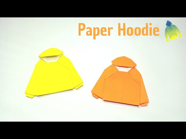 Paper Hoodie | Cara Membuat Hoodie Dari Kertas Origami - YouTube