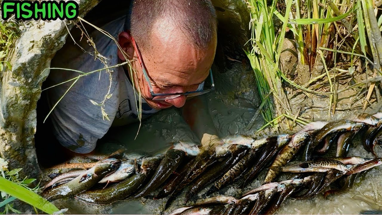 Fishing under tunnel 😱  | Nepali traditional way of fishing