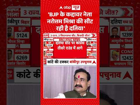 Datia By-Election Result : ‘BJP के कद्दावर नेता नरोत्तम मिश्रा की सीट रही है दतिया’ | #shorts
