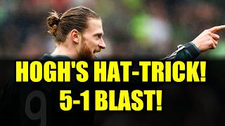Kasper Hogh Hat-Trick! Celtic 5-1 Kilmarnock on New Grass Pitch | Match Highlights