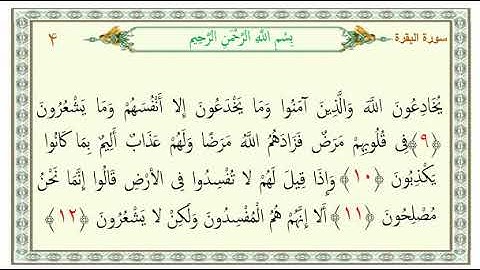 ۴ 🌺ایه ۹ تا ۱۲ سوره بقره گوں بلوچی بزانت🌺
