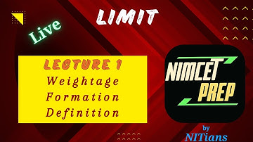 Limit | L-1 | #NIMCET2025