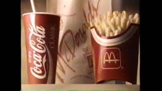1993 Mcdonalds Extra Value Meals Now Only 2.99 Tv Commercial