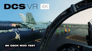 DCS F/A-18C VR 4090 4K Multithreading (8K deck mod test)
