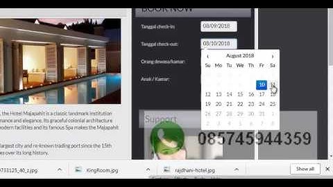 Aplikasi Reservasi Hotel berbasis web php mysql Source code