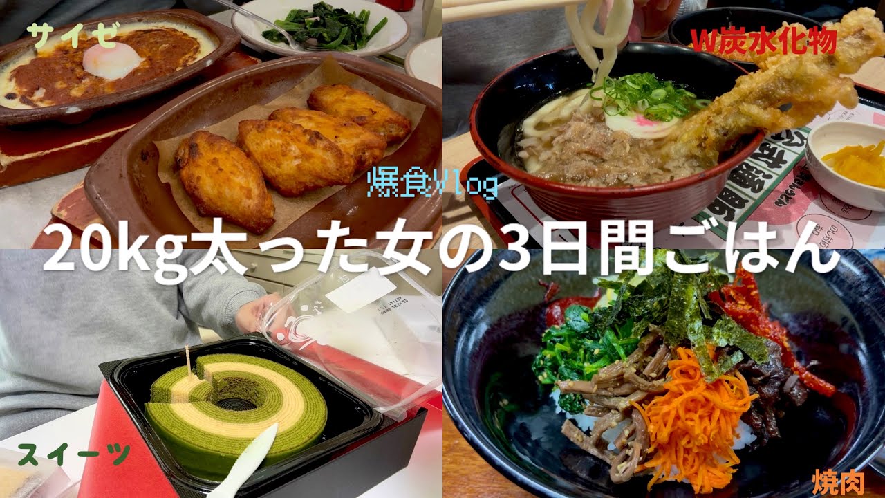 【爆食Vlog】美味しく食べられることもまた才能｜沢山食べて元気出そう