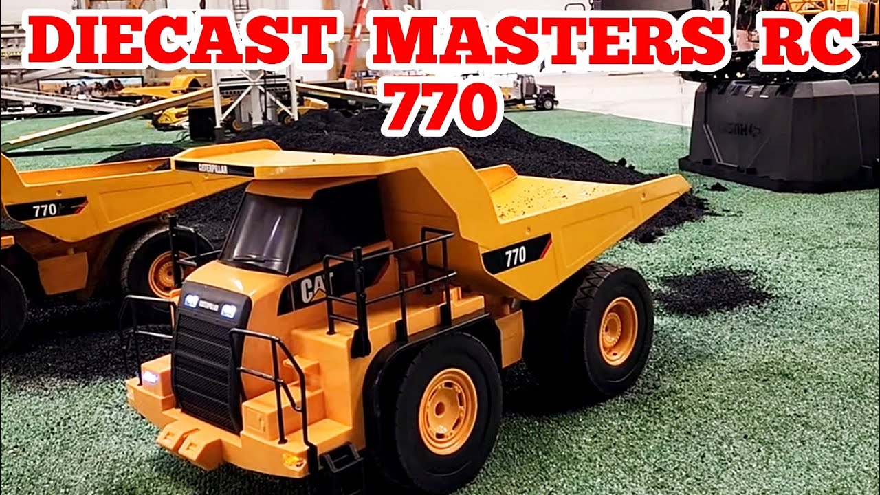 DIECASTMASTERS /12 CAT 770 Mining truck rc hobby conversion - YouTube