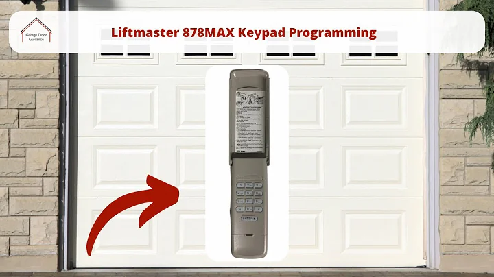 Liftmaster 878MAX Keypad Programming