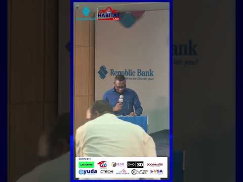 Fiifi Koomson speaks at the Habitat Fair partnership event.#RepublicBankJoyNewsHabitatFair