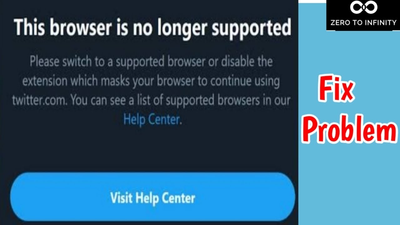 safari browser no longer supported