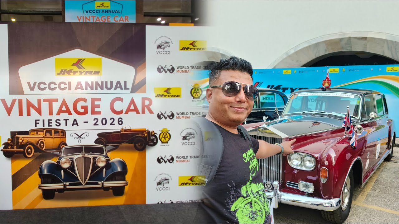 Oldest Car in Mumbai, FIAT, BMW, Mercedes-Benz, Rolls Royce | VCCCI Vintage Car Fiesta 2026.