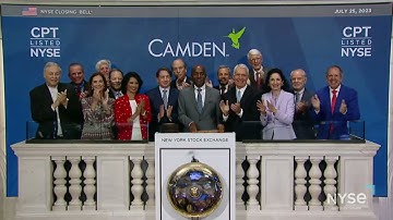Camden Property Trust (NYSE: CPT) Rings The Closing Bell®