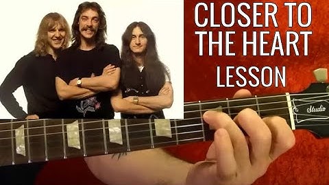 Closer to the Heart - Rush - Guitar Lesson