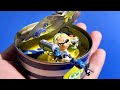 Making Canned Splatoon 3 Miniatures - clay ASMR