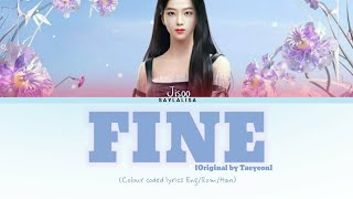 Download lagu JISOO- FINE (Original by Taeyeon) AI cover Lyrics
