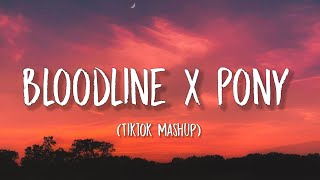 Bloodline X Pony (Lyrics) Tiktok Mashup | Ariana Grande x Ginuwine Resimi