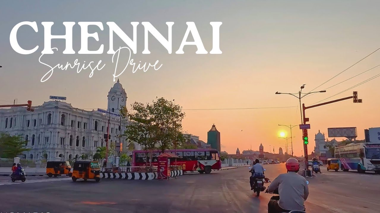 chennai-oldest-road-sunrise-drive-ph-road-4k-youtube