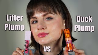 battle of the plumping glosses  | Nyx Duck Plump vs. Maybelline Lifter Plump