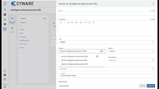 Collaborate - Intelligence Requirements screenshot 5