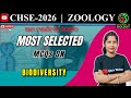 Most Selected MCQs Practice on BIODIVERSITY | Class-12 | Zoology | CHSE Odisha 2026
