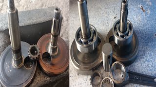 How to bike engine crank shaft fitting & hammer ⚒️ Balancing crank #bike #mechanic #tips