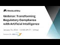 Transforming regulatory compliance with artificial intelligence