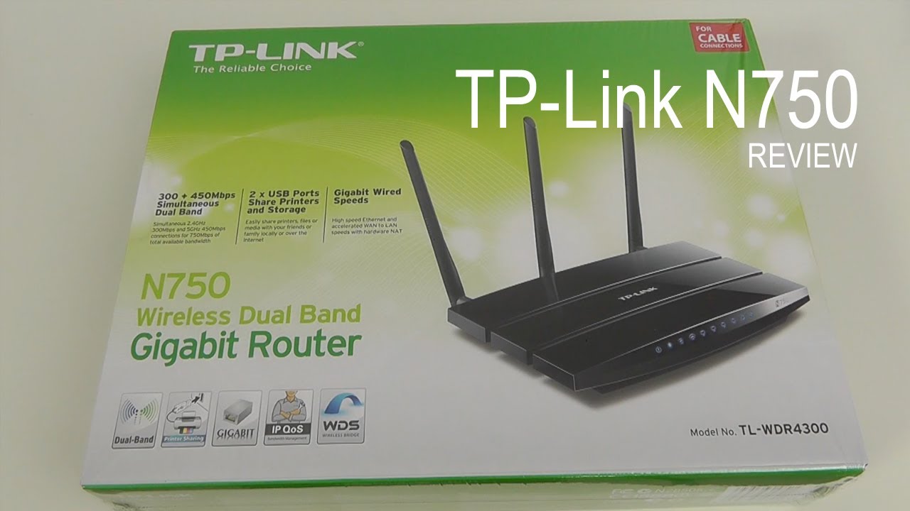  TP Link N750 Wireless Dual Band Gigabit Router YouTube